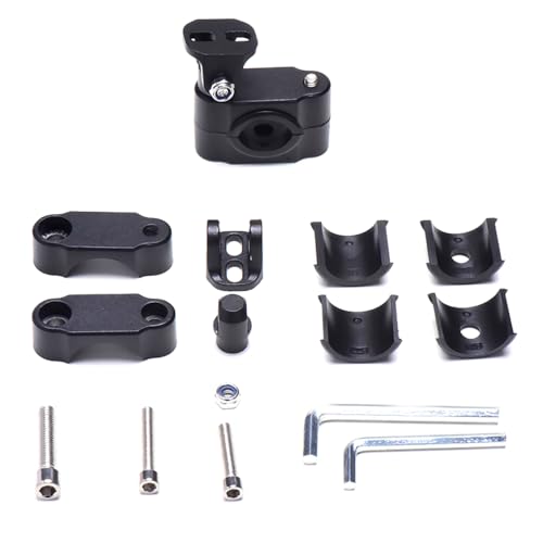 Soporte de foco de motocicleta y barra de luz ajustable para defensa de moto y barra ATV UTV 6