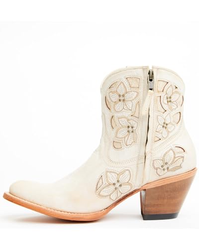 Shyanne Women's Lily Floral Embroidered Western Fashion Booties Round Toe - Bswsp22l203
