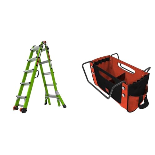 Little Giant 22ft Multi-Position Ladder Bundle with Cargo Hold Tool Pouch