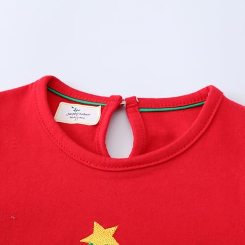 Toddler Girl Christmas Dress Girls Long Sleeve Dresses Fall Winter Cotton Casual Tunic Shirt Outfits Clothes4