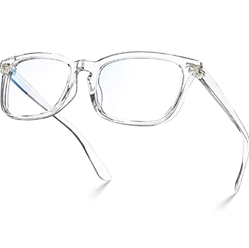 Image of IFLASH Blue Light Blocking Glasses Gaming Filter Transparent Square Eyeglasses for Eye Protection Men Women, Computer /Tablet /Laptop /Mobile /TV, Anti-blue & Anti eyestrain