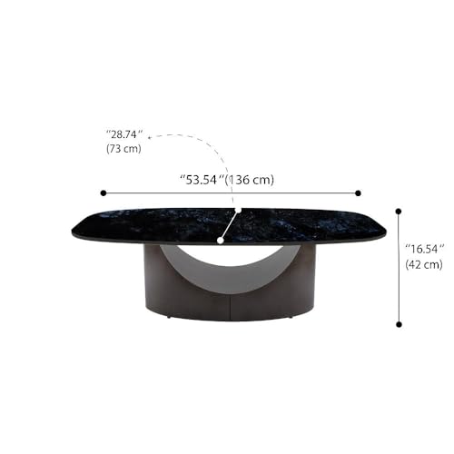 Image of Wakefit Center Table | 1 Yr Warranty | Coffee Table for Living Room Wooden, Tea Table for Living Room Wooden, Sofa Table, Free Installation from Brand, Modern Multi-Functional & Wobble-Free(Colmbian)
