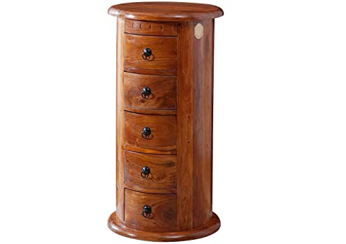 MASSIVMOEBEL24.DE Commode 45x45 Acacia laqué Miel Oxford #0338