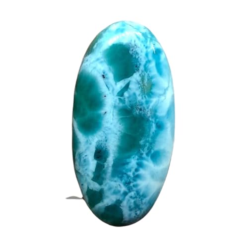 Larimar ovale naturel 38x18mm | Cabochon en vrac pour création de bijoux