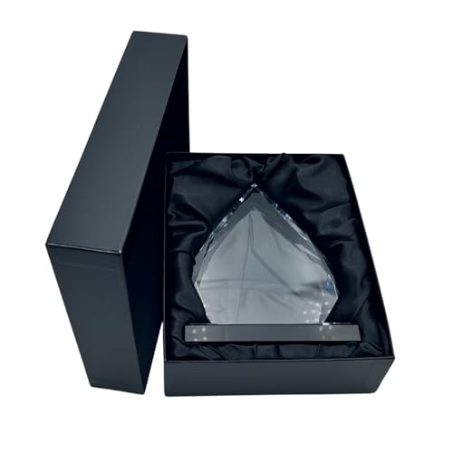 Express Medals 7.25 Inch Acrlic Diamond Shaped Excellence Achievement Award Trophy. Plaque recogniton Awards with Gift Presentation Box