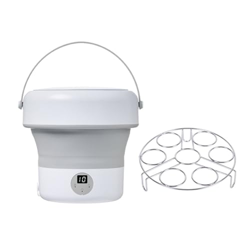 Wrtysully Enchufe UE, Lavavajillas Plegable Hogar Pequeño Mini Turbo Lavavajillas Limpiador de Frutas y Verduras Mini Lavavajillas