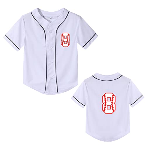 Image of Yuji Itadori Kids Baseball Birthday Shirt 7th 8th 9th 10th Year Old Toddler Boys Girls Shirts Birthday Clothes
