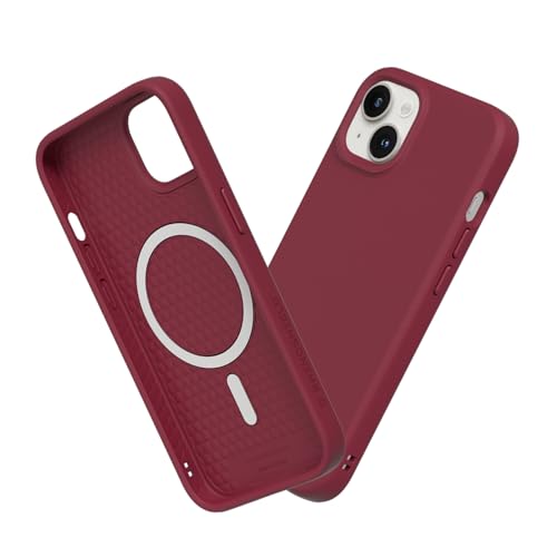 Coque Magsafe iPhone 14 Plus Anti Choc Fine Protection Mate Bordeaux