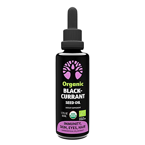 LOOV Organic Black Currant Seed Oil â€“ 50-Day Supply â€“ Skin & Hair, Immunity & Antioxidant Support â€“ GLA & ALA, Omega 3 6 9, Vitamin C â€“ Non-GMO, Vegan, Gluten-Free