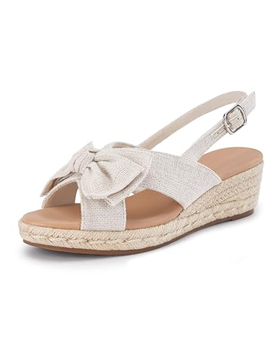 Image of Coutgo Womens Platform Sandals Raffia Espadrilles Metal Chain Slip on Open Toe Cute Beach Slide Sandals