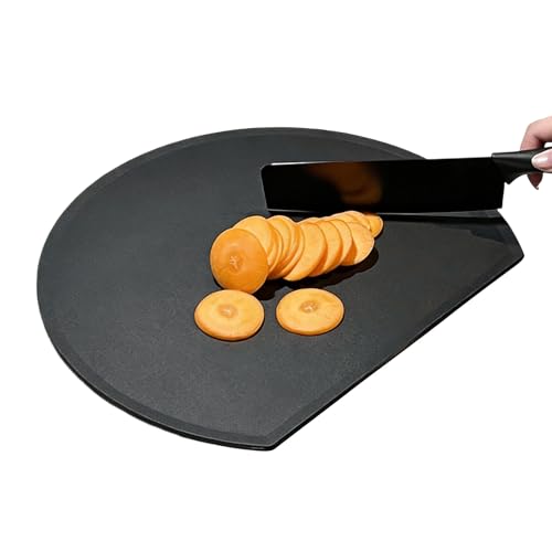 Planche à découper avec plateau support flexible en D pour cuisine - 2