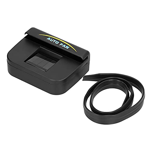 Glomora Solar Car Exhaust Fan, 5-in-1 Car Ventilation Fan with Cooling Deodorizing Detoxifying Function, Solar Powered Car Fan for Reducing Toluene, Fits Most Car Models