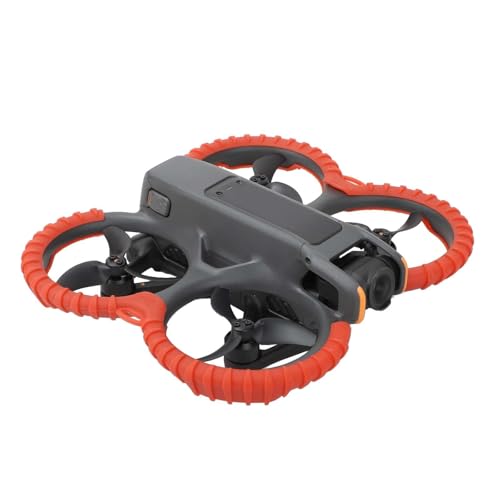 Avata 2 Propeller Guard Protector, Anti-Collision Prop Bumper Silicone Protective Cover Ring for Avata 2 Accessories(Red)