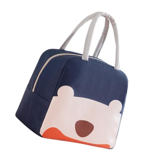 NULYLU Bolsa de Almuerzo y Térmica Tipo Bento de Tela Oxford Película de Aluminio Adecuado para Llevar Comida al Colegio Oficina