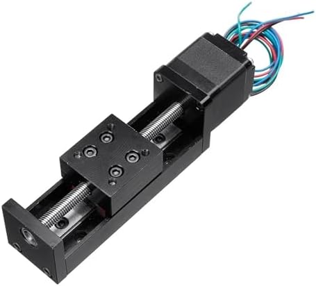 Mini CNC Z Axis Linear Actuator Kit with NEMA 11 Motor, 200mm Stroke Manual Slide Table, Precision Linear Motion for DIY and Robotics Applications
