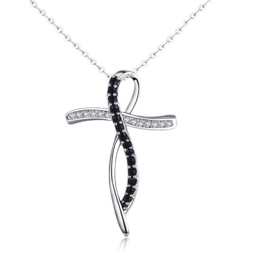 Collier pendentifs pierre noire et blanche pour femmes bijoux élégants