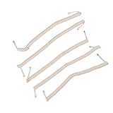 BaotyJie 5Pcs Spiral Cord for RJ9 Telephone Handsets, Cream Color