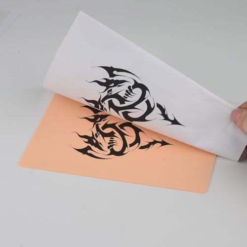 32 Stück Tattoo Übungshaut und Tattoo Transferpapier Set, 20 Blatt Tattoo Stencil Papier 12 Stück Kunsthaut Tattoo für Temporäre Tattoo Schablonen ohne Motiv Für Anfänger Und Erfahrene Tätowierer