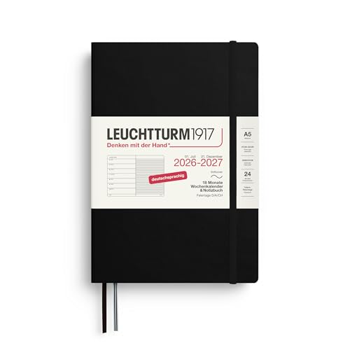 Agenda Alemana LEUCHTTURM1917 de 18 Meses para Organizar la Oficina y los Estudios