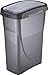 M Home Swing Bin 40 Cubo de Basura Tri-Selectivo, Plata, 40 L