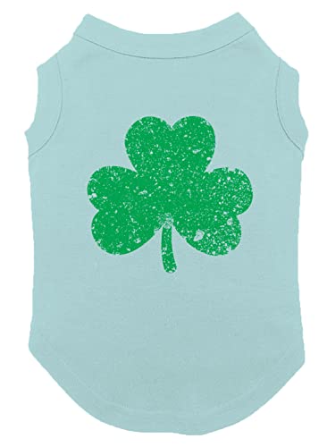 Distressed Green Shamrock - Irish Dog Shirt (Chill, Large)