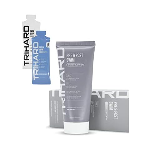 TRIHARD Pre & Post Swim Body Lotion | Pre Swim Skin Defense | After Swim Chlorine Removing Cover