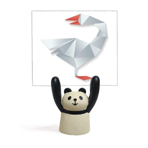 Porte-mémo géométrique oie au design origami pour une décoration raffinée