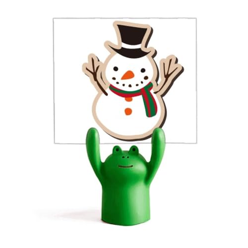 Memo Holder Bonhomme de neige en support stable pour les cartes de fête des enfants