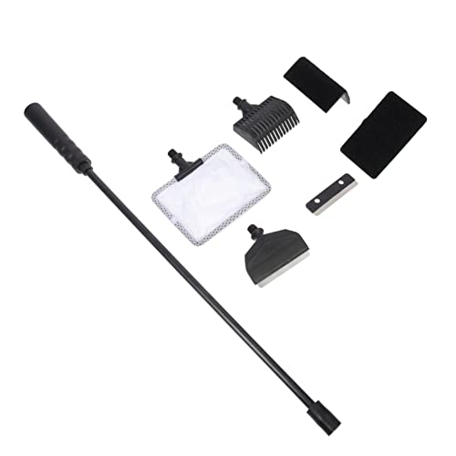 Totority 1 Set Fish Tank Cleaning Tools Brush Rake Net Fork Gravel Anti-Slip Handle for Easy Cleaning