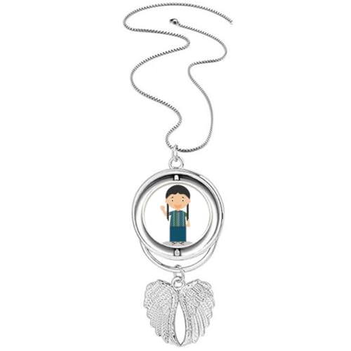 Long pendentif queue de cochon Guatemala pour sublimer vos tenues bohèmes chics