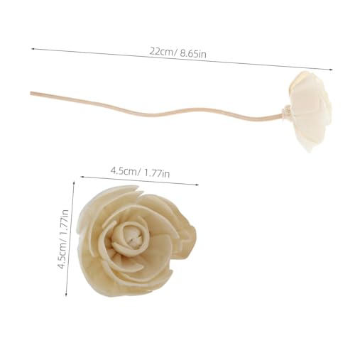 Set de 9 palitos difusores aromáticos decorativos con flores secas miniatura 2