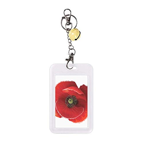 Badge de protection pour carte de crédit coquelicot et clochette jaune en étui rigide