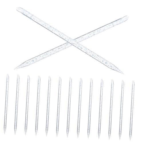 OSOLADY Precision Nail Art Tools 100pcs Cuticle Pusher Nail Art Rod Plastic Cuticle Remover for Diy