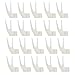 Glomora Pet Birdcage Accessory - 20PCS Plastic Bird Fruit Forks for Parrots and Hamsters