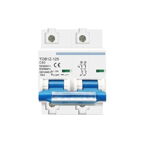 Disjoncteur 2P DC 600V 80A pour Sécuriser les Panneaux Solaires de la Maison