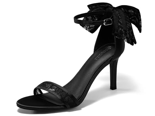 Image of Coutgo Women's Open Toe Ankle Strap High Heel Sandals