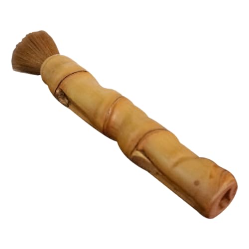 GALPADA Guzheng Cleaning Brush Natural Bristle Instrument Cleaner for Guzheng Guqin and Dulcimer Durable Carbonized Handle Dust Removal Tool for Musical Instruments