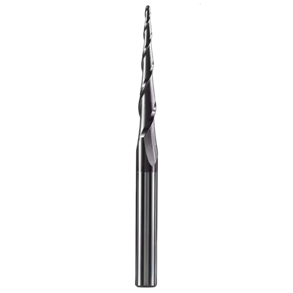 Jnchdghwa As Shown P2bc 8Mm Shank Carbide Taper Ball Nose End Mill 1Pc R0.5- R2.0 For Wood Engraving R1.0