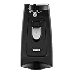 Tower T19007 3-in-1 Electric Can Opener with Knife Sharpener & Bottle Opener, Black