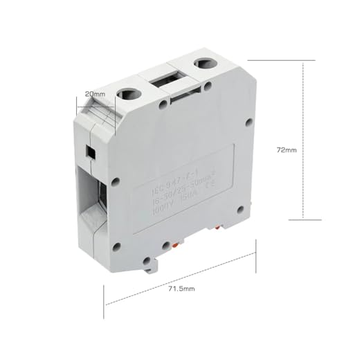 Bloque de terminales UKH-50 con conector de tornillo para carril Din de clase universal 3