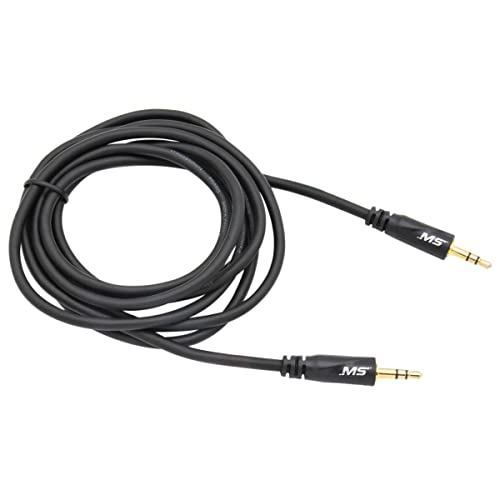Cable auxiliar Jack 3.5mm macho a macho 6 pies miniatura 1
