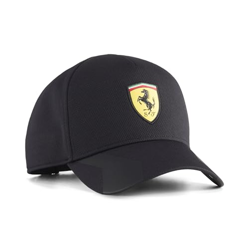 PUMA Unisex Scuderia Ferrari Baseball Cap Black SS26 OSmallFA Ferrari Bb Cap