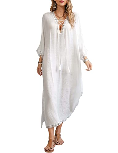 Bsubseach Kaftan-Kleider für Damen Badeanzug Vertuschen Sommer Kaftan...