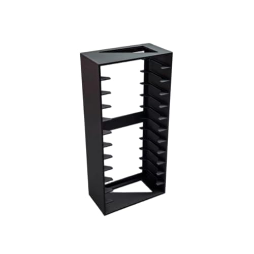 Genérico Soporte para cassette, caja de cassette con cierre magnético, gran organizador para hasta 12 cartuchos estándar, resistente al agua (colocación vertical)