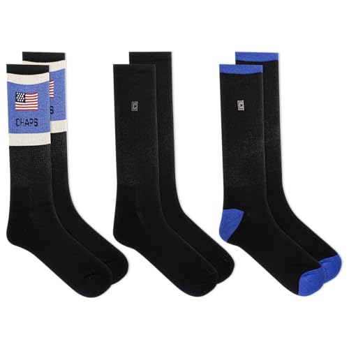 Chaps Men's Casual Flag Stripe Crew Socks - 3 Pair Pack2