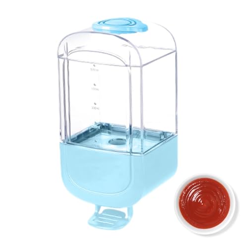 Husoiuy Recipiente para salsa para pared, pared de cristal salado montado | Dispensador de especias adhesivo para cocinar – Organizador de especias de cocina – Herramienta para pimienta, comino, salsa