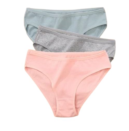 louryn koulyn Bamboo Cotton Bikini Panties for Women, Comfortable Soft Mid-Waist Hipster Panty with Thin Inner Elastic, Anti-Bacterial Odour Free Underwear for Womens-picture-42