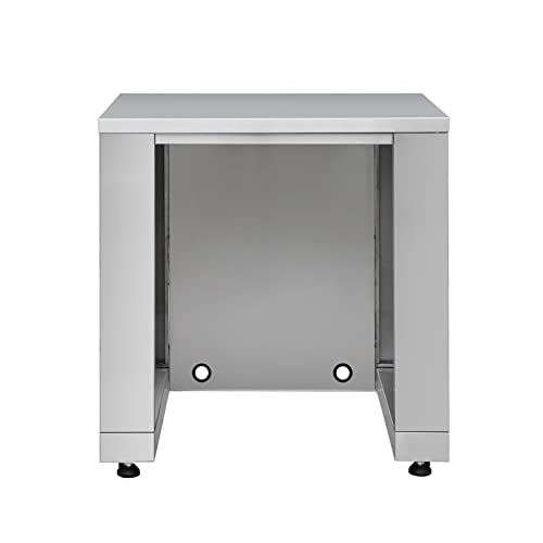 Sinda 6 Piece Modular Outdoor Kitchen Suit In Stainless Steel, W/Pizza Oven, 4 Burner Natural Gas Grill, Bbq Grill Cabinet, 24" Wine Cooler, Fridge Cabinet, Sink Cabinet (With Natural Gas Kit) #TOP5