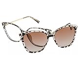 Firmoo Blue Light Blocking Glasses with Clip-On Sunglasses for Women 2-in-1 Stylish Eyewear for Outdoor Office Driving (Pattern)