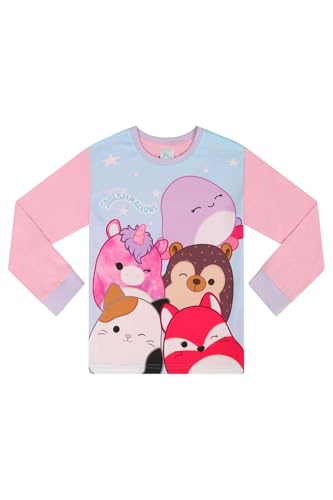 Squishmallows Girls Long Pyjama Set Kids PJ's (9-10 Years) Pink - Image 2